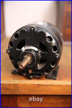 Antique industrial pancake utility electric motor Emerson Vintage Fan Lathe tool