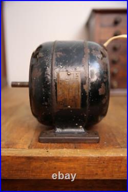 Antique industrial pancake utility electric motor Reynolds Fan Lathe tool VTG