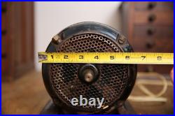 Antique industrial pancake utility electric motor Reynolds Fan Lathe tool VTG