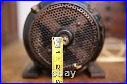 Antique industrial pancake utility electric motor Reynolds Fan Lathe tool VTG