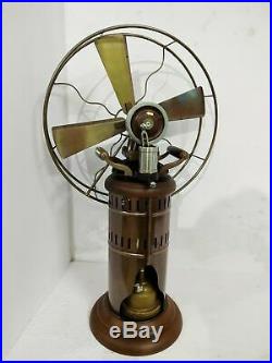 Antique kerosene operated steam fan decorative working vintage museum 26'