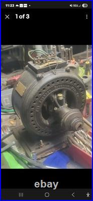 Antique pancake utility motor Emerson for brass blade fan vintage industrial