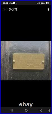 Antique pancake utility motor Emerson for brass blade fan vintage industrial