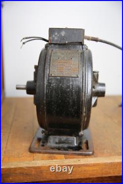 Antique pancake utility motor Emerson for brass blade fan vintage industrial