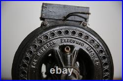 Antique pancake utility motor Emerson for brass blade fan vintage industrial