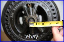 Antique pancake utility motor Emerson for brass blade fan vintage industrial
