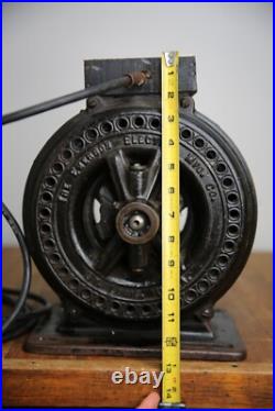 Antique pancake utility motor Emerson for brass blade fan vintage industrial