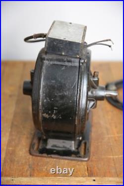 Antique pancake utility motor Emerson for brass blade fan vintage industrial
