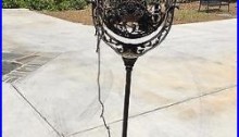 Antique stand up electric fan 1920 Luminaire Victor Funeral Parlor Fan a Light