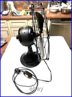 Antique three speed General Electric 12 inch alternating current fan cat 34017