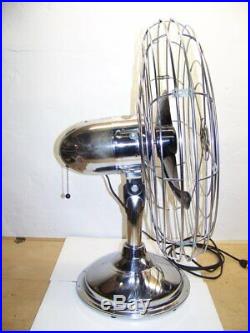 Antique vintage 50's Fresh'nd Aire 20 electric fan 2000 3 spd. Modern, industrial