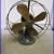 Antique/vintage General Electric Ge 3 Speed 12 Brass Electric Fan Works Great