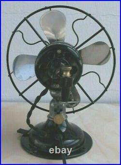 Antique/vintage/deco 30's Electric 9 Oscillating Fan-professionally Restored
