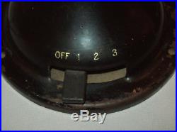 Antique vtg 1901 General Electric 823674 Oscillating Fan Works Brass Blades Cage