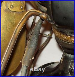 Antique vtg 1914 GE No 942263 Electric Fan Working Collar Oscillator Brass Blade