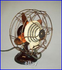 Antique vtg 1930s Bakelite Electric Fan Heater Master Bilt Heat Circulator Works