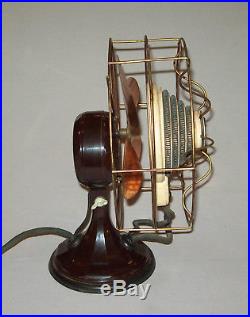 Antique vtg 1930s Bakelite Electric Fan Heater Master Bilt Heat Circulator Works