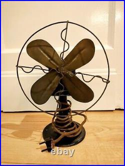 Antiques Marked Iron Electric Desk Fan 1920's RARE Antiques Marked Iron Electric Desk Fan 1920's RARE