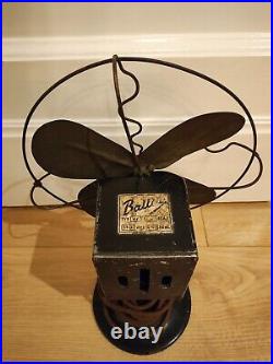 Antiques Marked Iron Electric Desk Fan 1920's RARE Antiques Marked Iron Electric Desk Fan 1920's RARE