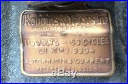 Art DECO Robbins & Myers R&M Electric FAN Oscillating Antique Vintage 1920s