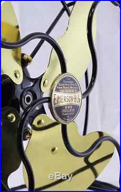 Art Deco Restored Emerson B Junior Antique Oscillating Electric Fan