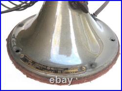 BEAUTIFUL Antique Mid Century GE Vintage Vortalex Electric Fan Runs A+. Brass
