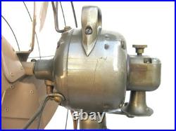 BEAUTIFUL Antique Mid Century GE Vintage Vortalex Electric Fan Runs A+. Brass