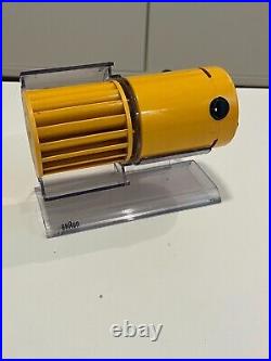 BRAUN HL70 DESK FAN NOS. ORANGE /OCHRE 1970s. SPACE AGE. POP ART. 220 V 50 HZ