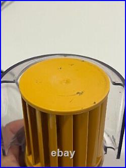 BRAUN HL70 DESK FAN NOS. ORANGE /OCHRE 1970s. SPACE AGE. POP ART. 220 V 50 HZ