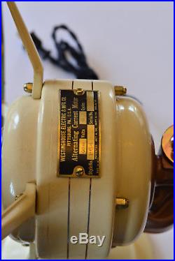 Beautiful Restored Antique Westinghouse Brass Electric Fan