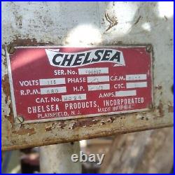 Big Vintage Chelsea 4 Blade Pedestal Floor Fan Industrial Shop Commercial