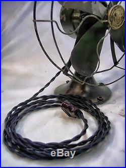 Black Cotton Cloth Covered Wire 25ft Lamp Cord Antique Vintage Fan Rewire