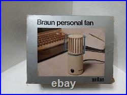 Braun FAN HL-70 1970s Designed by Reinhold Weiss Made in Japan Chocolate Brown