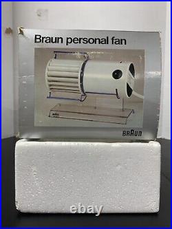 Braun FAN HL-70 1970s Designed by Reinhold Weiss Made in Japan Chocolate Brown