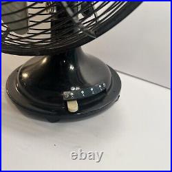 CINNI Vintage 14 Electric 3-Speed Oscillating Industrial Black Mid-Century Fan CINNI Vintage 14 Electric 3-Speed Oscillating Industrial Black Mid-Century Fan