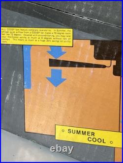 CODEP METEOR III 1980s VINTAGE CEILING FAN NEW NIB ANTIQUE BRASS STENCIL BLADE