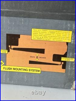 CODEP METEOR III 1980s VINTAGE CEILING FAN NEW NIB ANTIQUE BRASS STENCIL BLADE