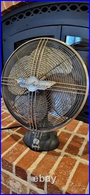 Casablana The Moderne Oscillating Table Fan 16 2968C Art Deco Vintage Fan WORKS