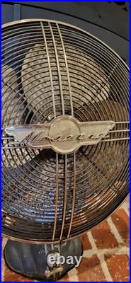 Casablana The Moderne Oscillating Table Fan 16 2968C Art Deco Vintage Fan WORKS