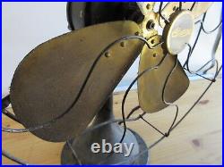 Century Fan Brass Blades Model 263 J-2 S3C-1 6AS IS UNTESTED parts or repair