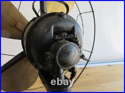 Century Fan Brass Blades Model 263 J-2 S3C-1 6AS IS UNTESTED parts or repair