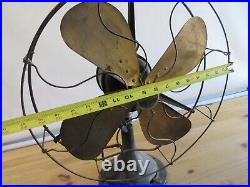 Century Fan Brass Blades Model 263 J-2 S3C-1 6AS IS UNTESTED parts or repair
