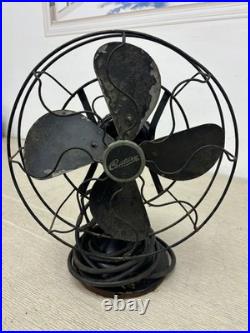 Century Model 401 Blade & Cage Wall Fan Vintage Metal Skeletal Electric Fan