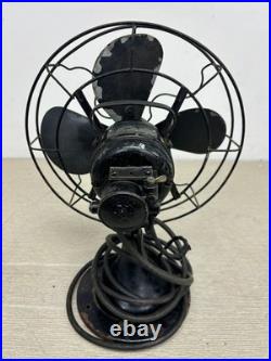 Century Model 401 Blade & Cage Wall Fan Vintage Metal Skeletal Electric Fan