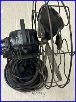 Century Model 401 Blade & Cage Wall Fan Vintage Metal Skeletal Electric Fan