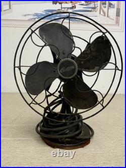 Century Model 401 Blade & Cage Wall Fan Vintage Metal Skeletal Electric Fan