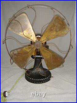 Circa 1897 16 Peerless Bipolar Fan Runs Great. Rare Fan