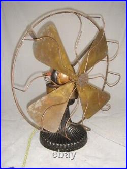 Circa 1897 16 Peerless Bipolar Fan Runs Great. Rare Fan