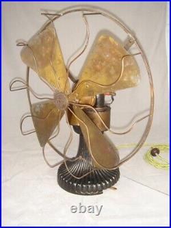 Circa 1897 16 Peerless Bipolar Fan Runs Great. Rare Fan