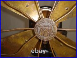 Circa 1897 16 Peerless Bipolar Fan Runs Great. Rare Fan